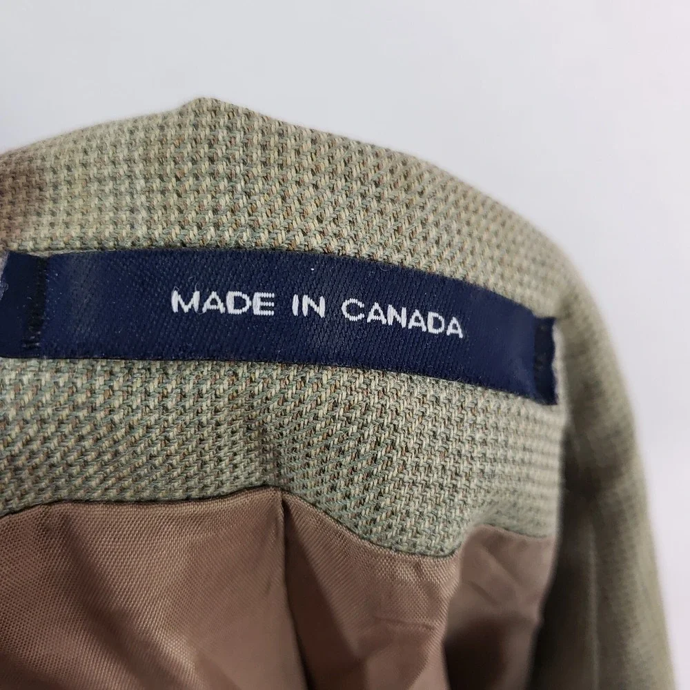 Ralph‎ Lauren Blazer Mens 44L Beige Silk Wool Two Button Sport Coat Dillards